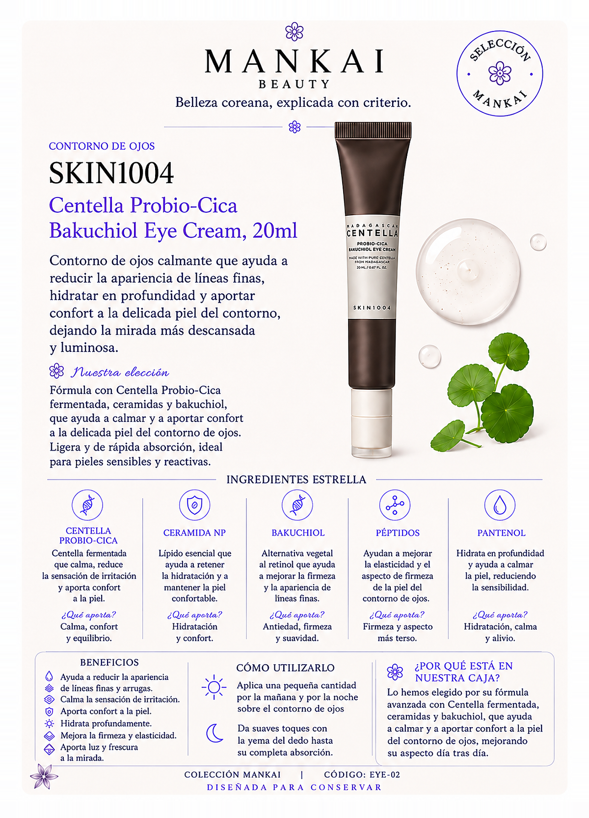 SKIN1004 · Probio Cica Eye cara frontal