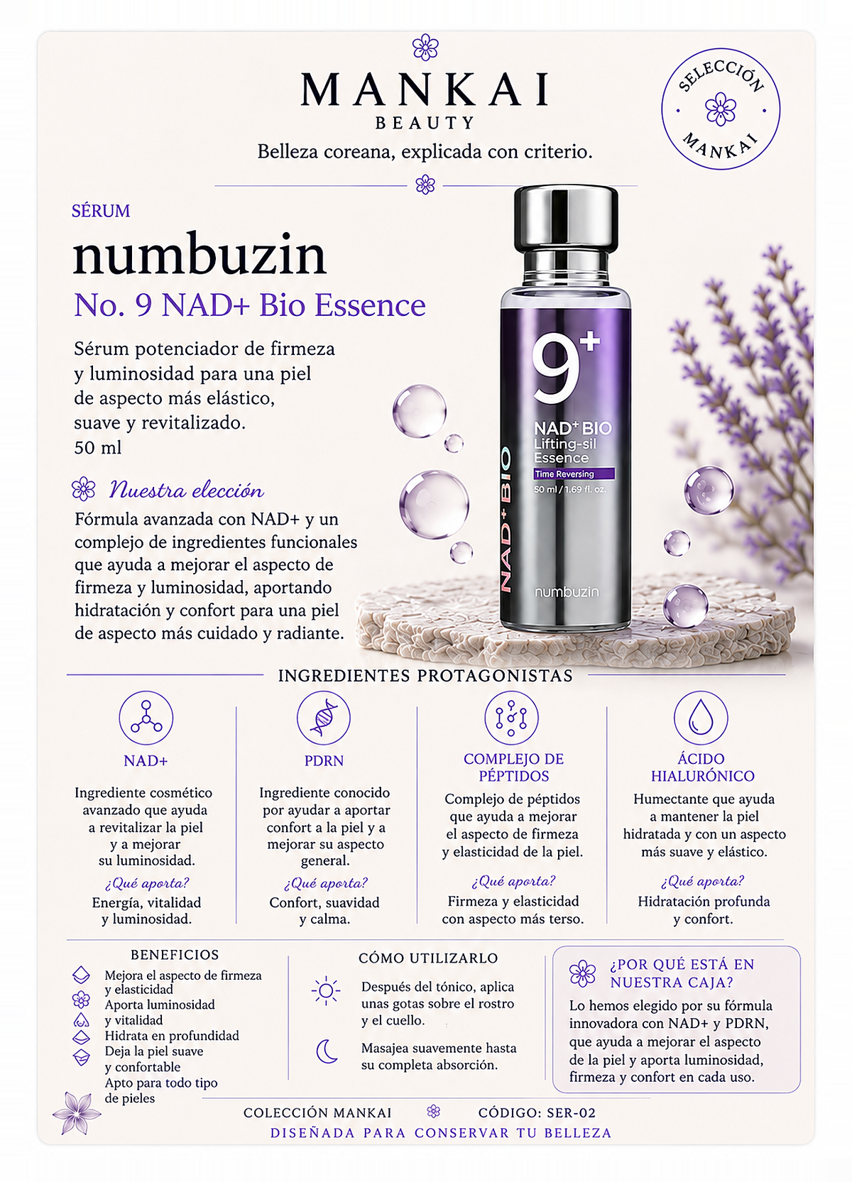 Numbuzin · NAD Bio Essence cara frontal