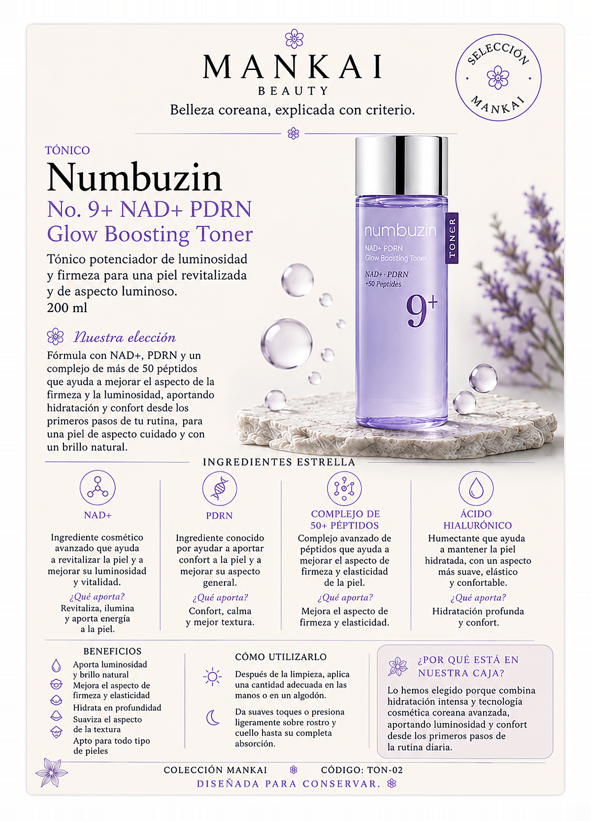 Numbuzin · Glow Toner cara frontal